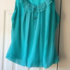 Women’s Dress barn blouse with ruffles